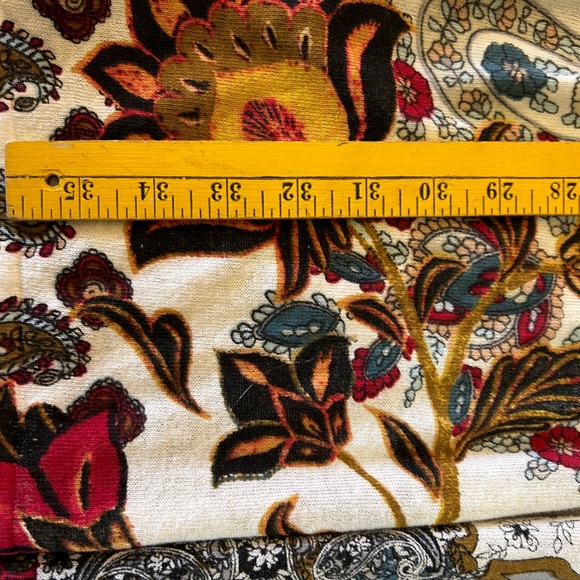 Chico’s Paisley Off White Cotton Acrylic Open MIDI Cardigan size 2 - Picture 10 of 10